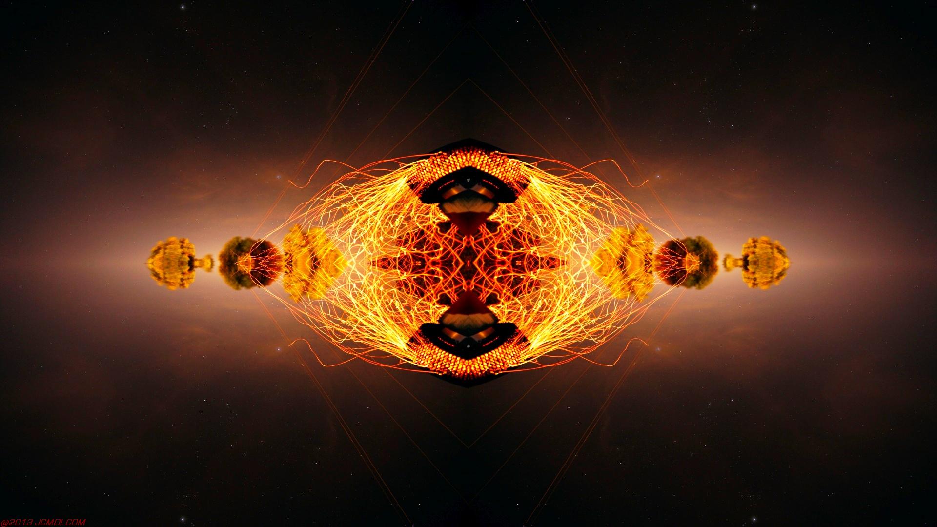 Chimney Sparks Abstract Artwork Timelapse Still Images
